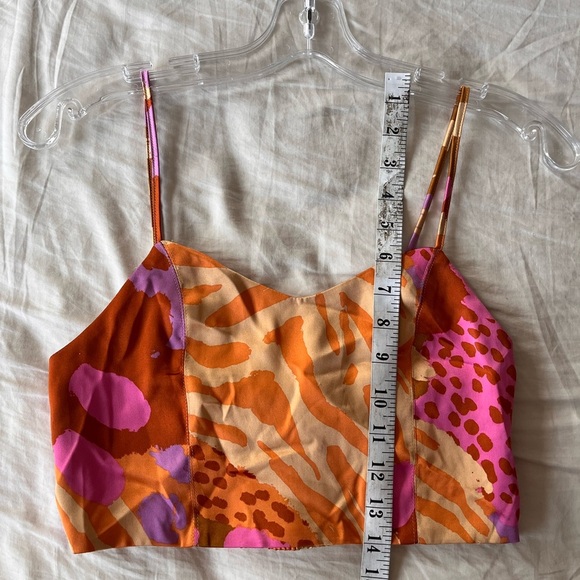 Christian Lacroix Abstract Print Cropped Cami Top XS - Picture 7 of 11
